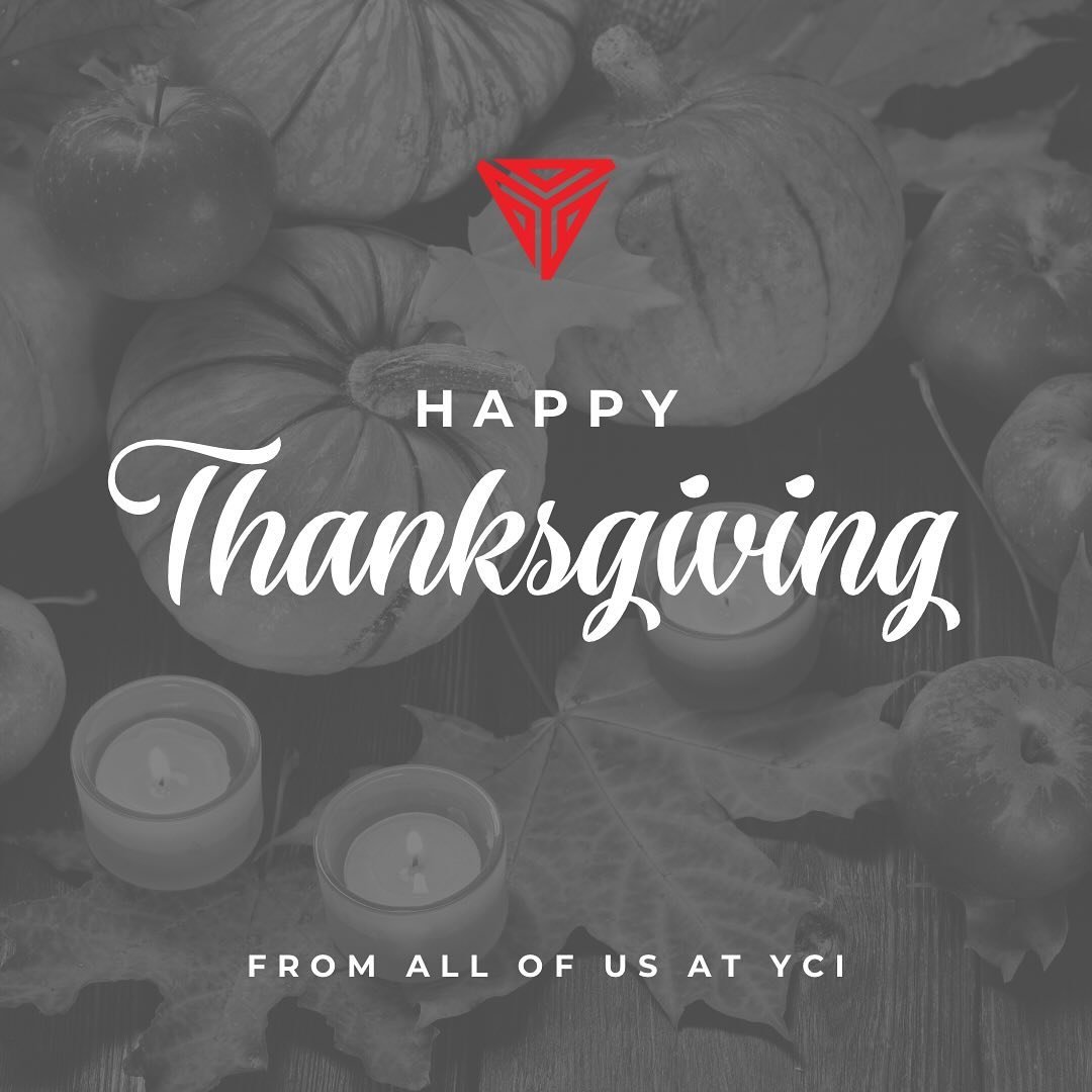 Wishing you the happiest Thanksgiving from all of us at YCI! Have a wonderful holiday!