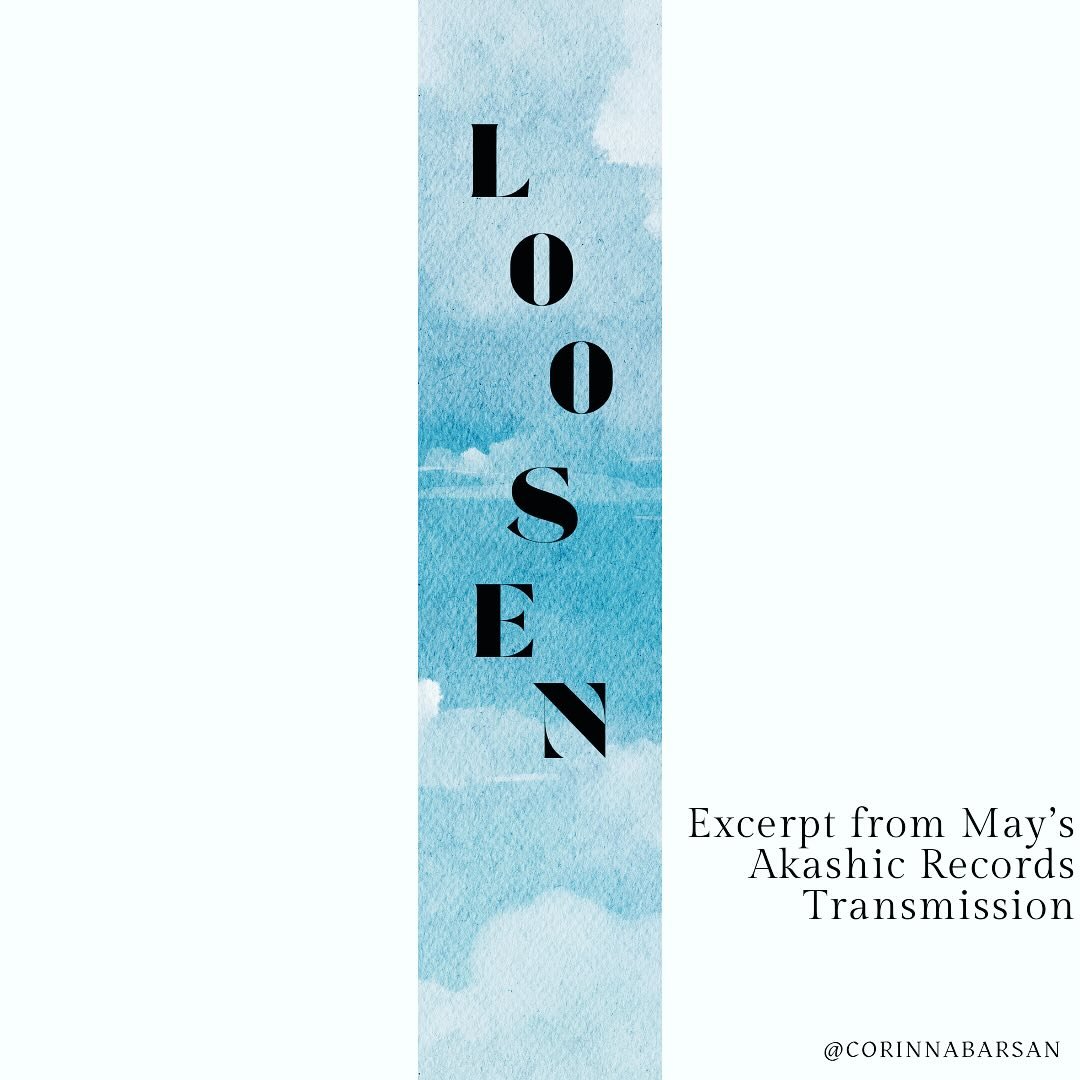 𝓛𝓸𝓸𝓼𝓮𝓷𝓲𝓷𝓰 𝓣𝓱𝓮 𝓖𝓻𝓲𝓹
&bull;
May&rsquo;s newsletter transmission from the Akashic Records has been an affirmation &amp; prayer for me during this month. A reminder to loosen my grip when I feel like exercising greater control. 

Often wh