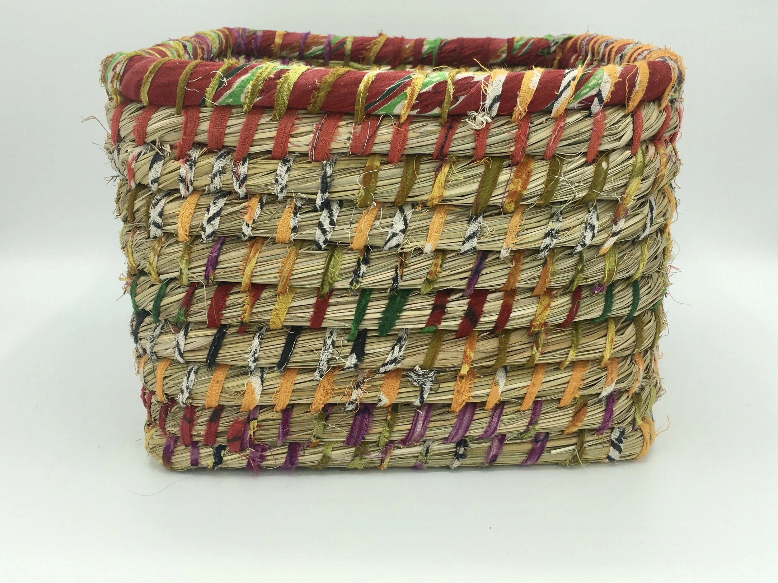 Recycled Sari Basket