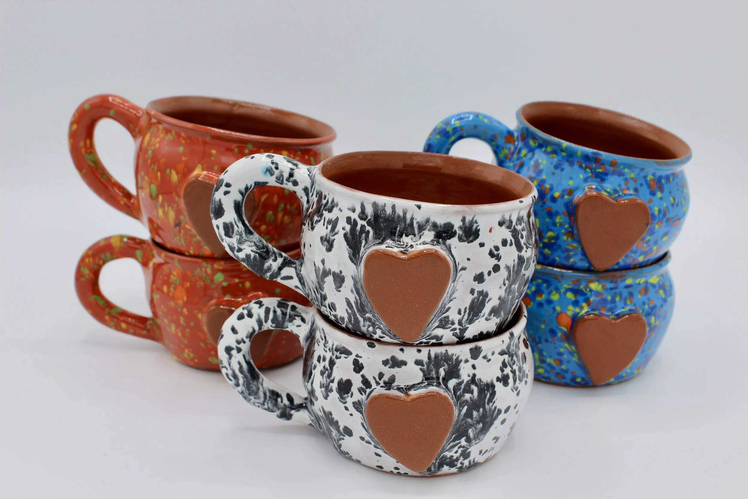 Ceramic Heart Mugs