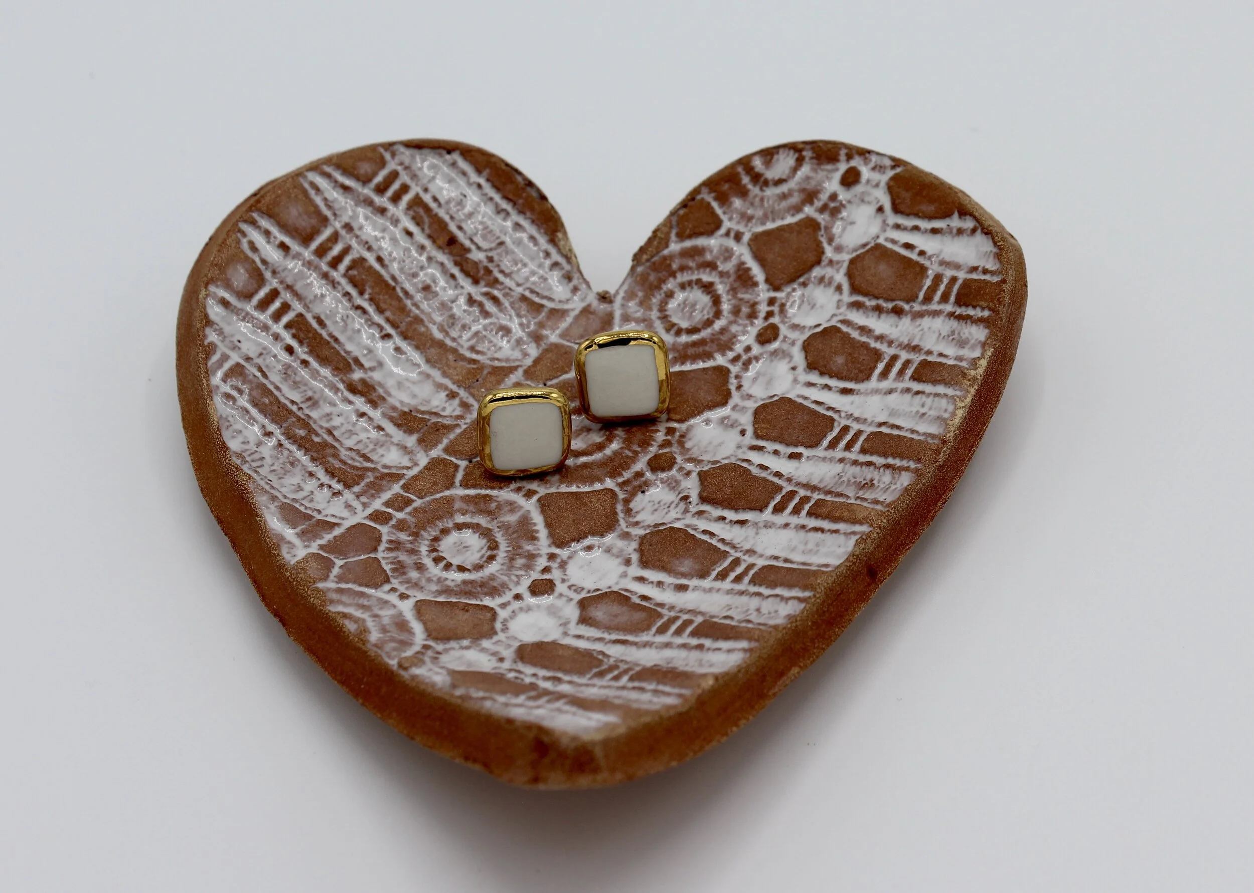 Ceramic Heart Shaped Catch-All Dish