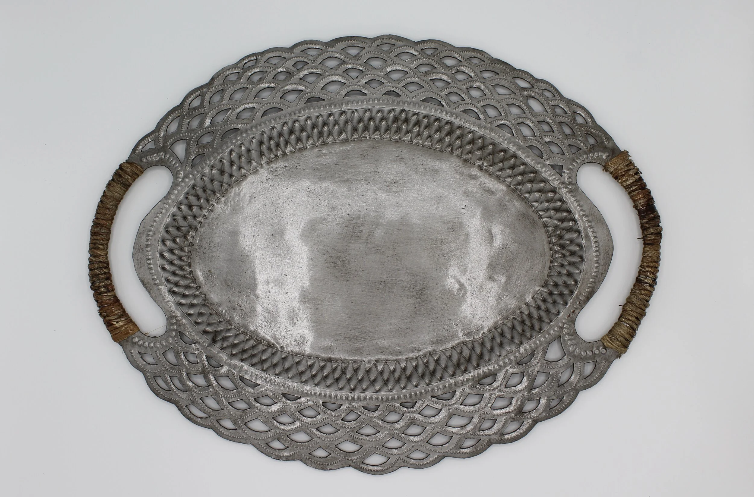 Large Steel Oval Platter