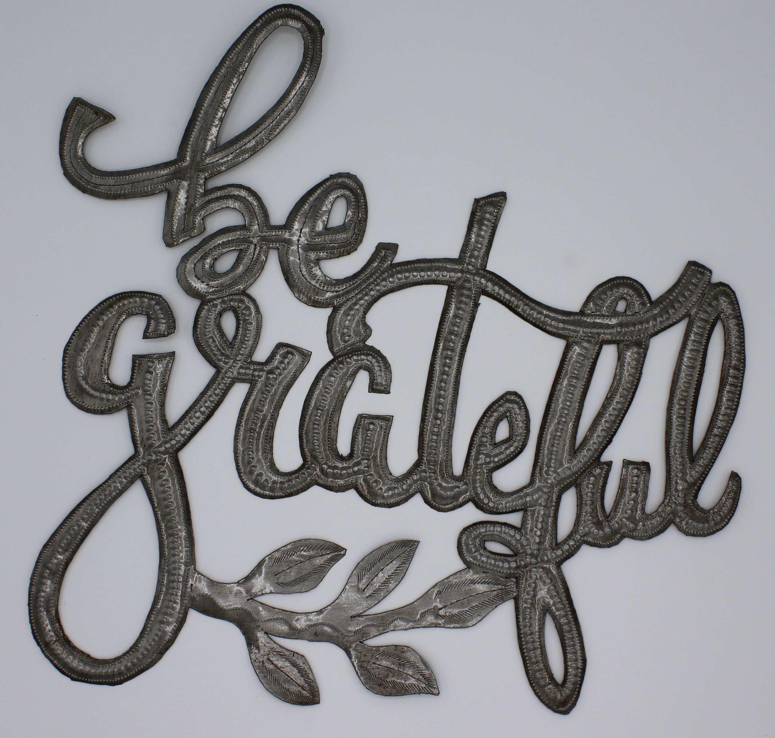 Be Grateful Metal Art