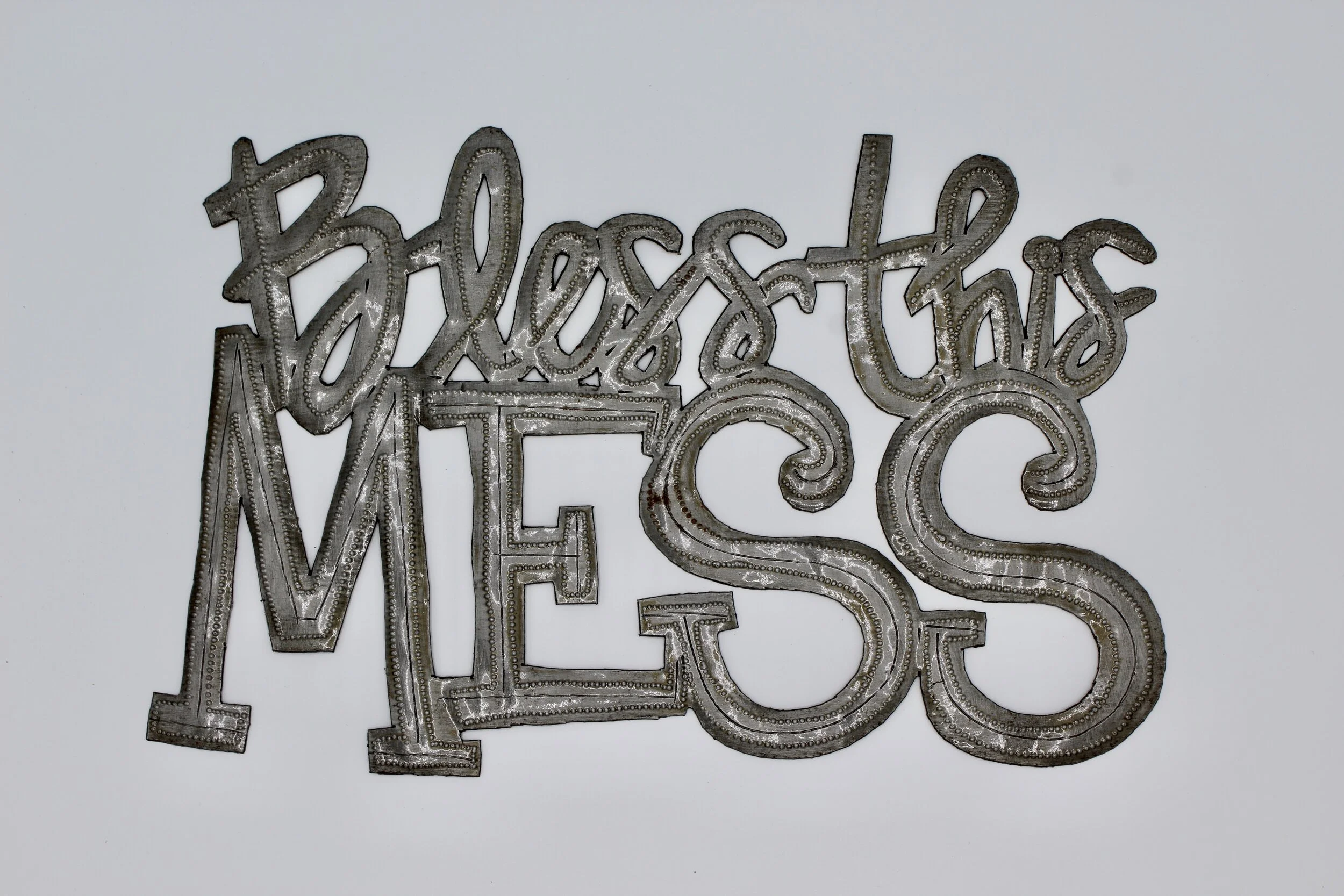 Bless This Mess Metal Art