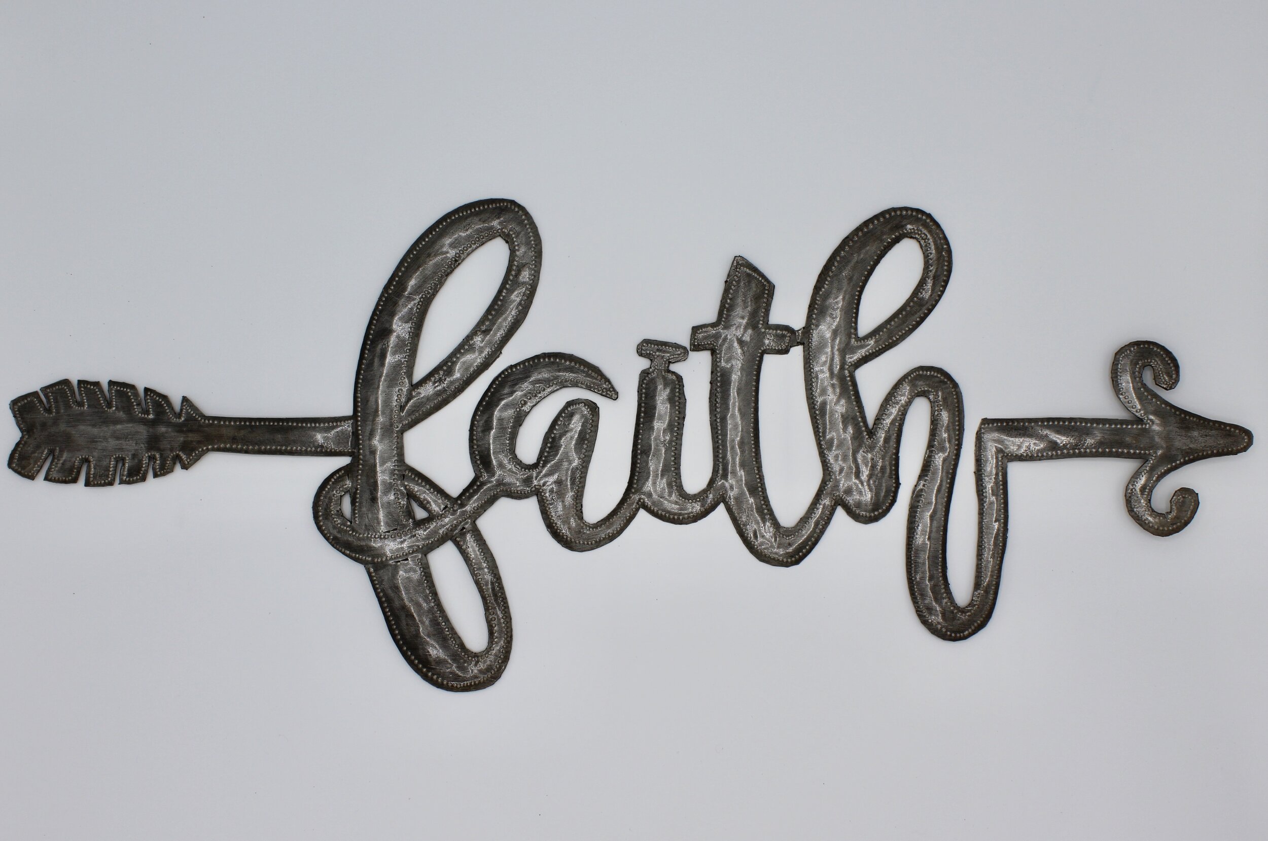 Faith Arrow Metal Art