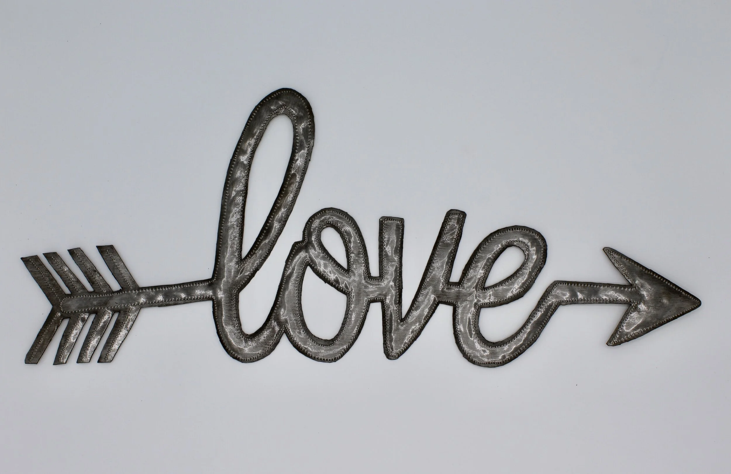 Love Arrow Metal Art