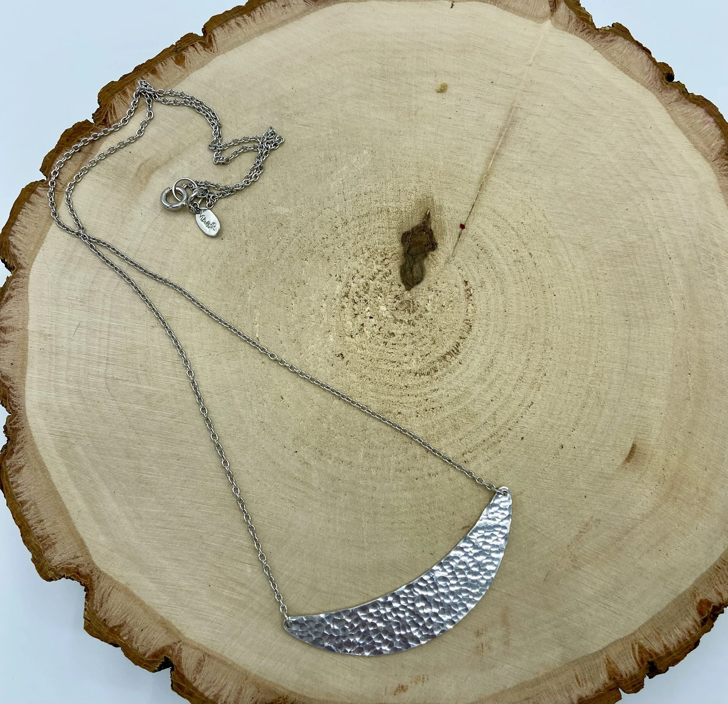 Calypso Hammered Silver Necklace
