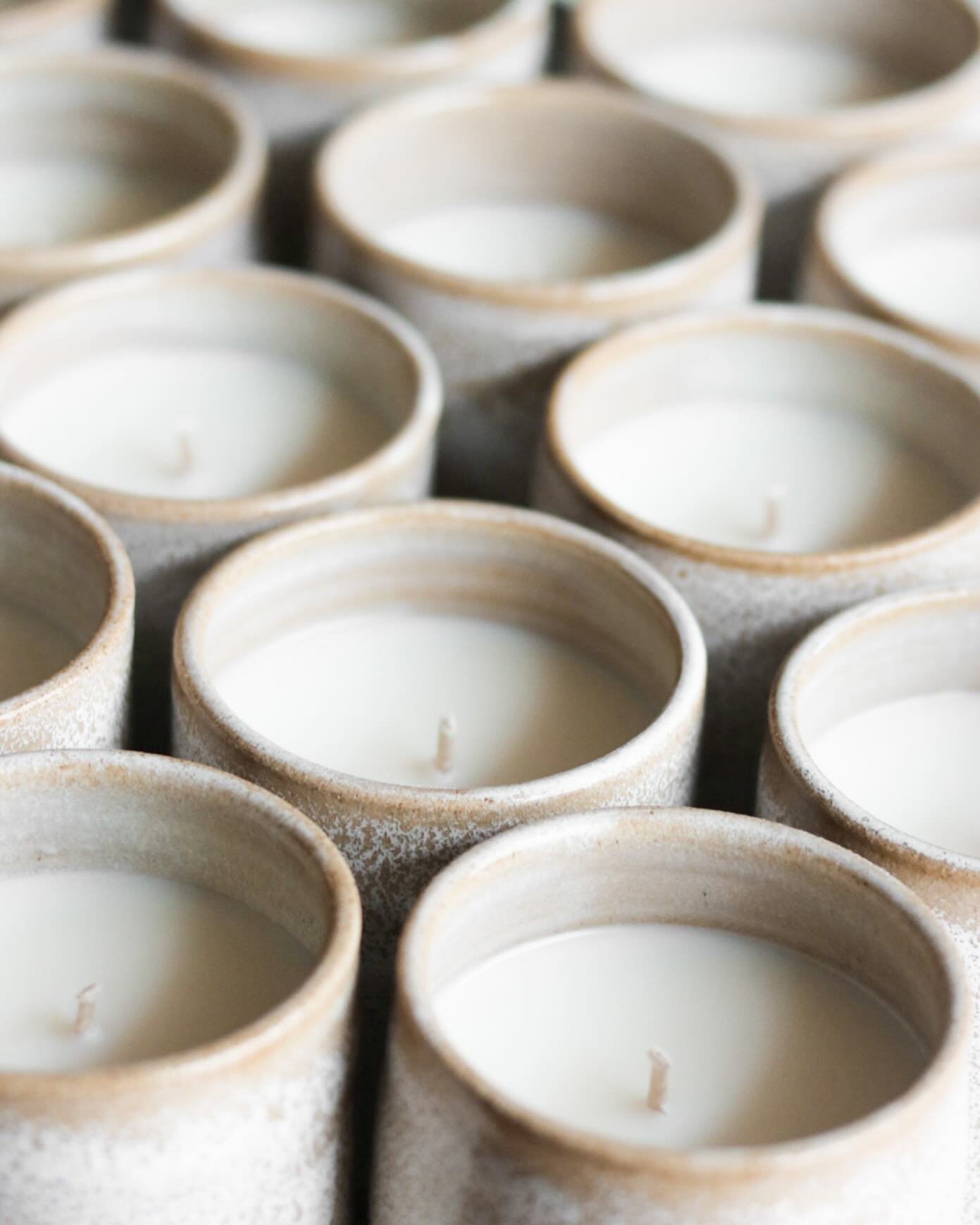 LIMITED STOCK alert of our brand new hand thrown, hand poured, ceramic candle! 
We have collaborated with Jon Schmidt, of Jon the Potter, to create this beautiful vessel. 
Our favorite part - once your candle is burned through, you now have a new cof