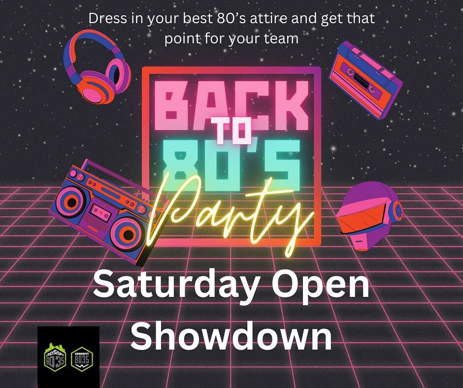 24.2 is just a day away from being announced, this week we turn back the time (maybe an open repeat?) and dress in our best 80&rsquo;s attire! If you are unsure what this entails, ask your elderly Coach Abby for her advice 😂
▪️▪️▪️▪️▪️
The AM team i