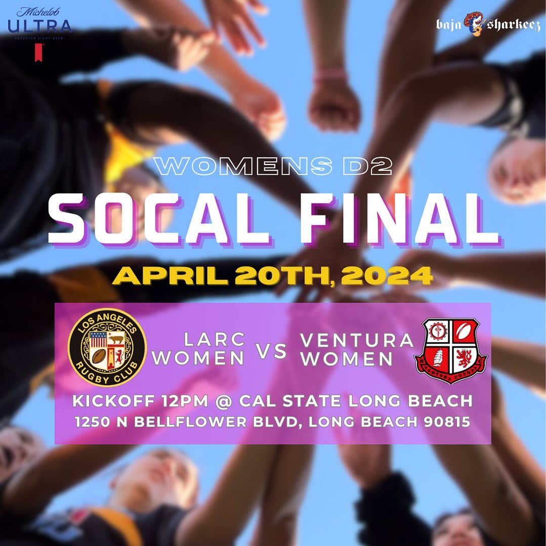 Don&rsquo;t miss this thrilling showdown! Come out and support the LARC women as we head to the Southern California Division 2 final this Saturday. 

⏰ 12:00pm
🗓️ 4/20/2024
🆚 Ventura Outlaws 
📍 California State University Long Beach
1250 n. Bellfl