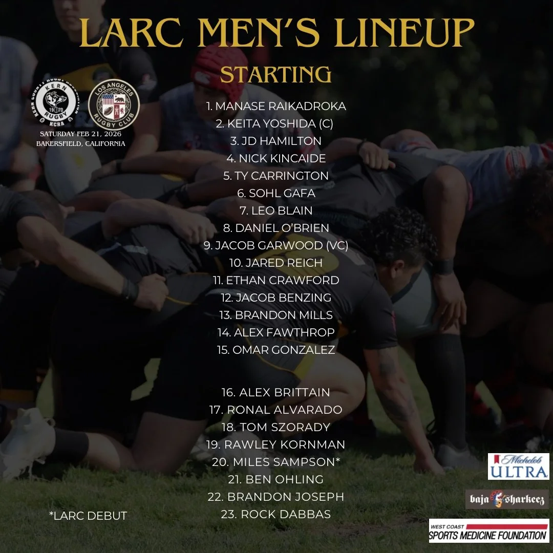 🗣️MATCH DAY LINEUP IS OUTTT!!

Check out the teams ready for our away games tomorrow 🤩

The Women&rsquo;s team will be away at West Coast Marines with a kickoff at 1:00pm &amp; the Men&rsquo;s team will be away against Kern County with a kickoff at