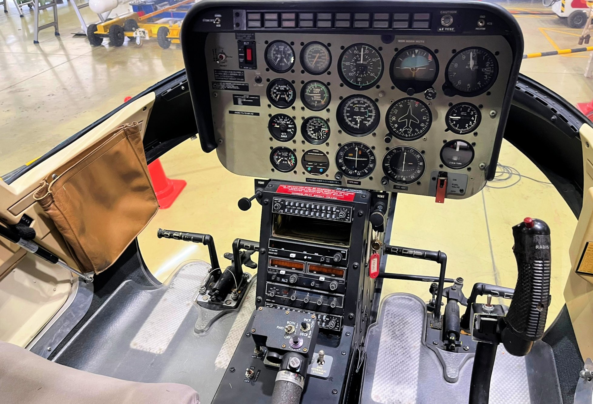 Jet Ranger Console and avionics.