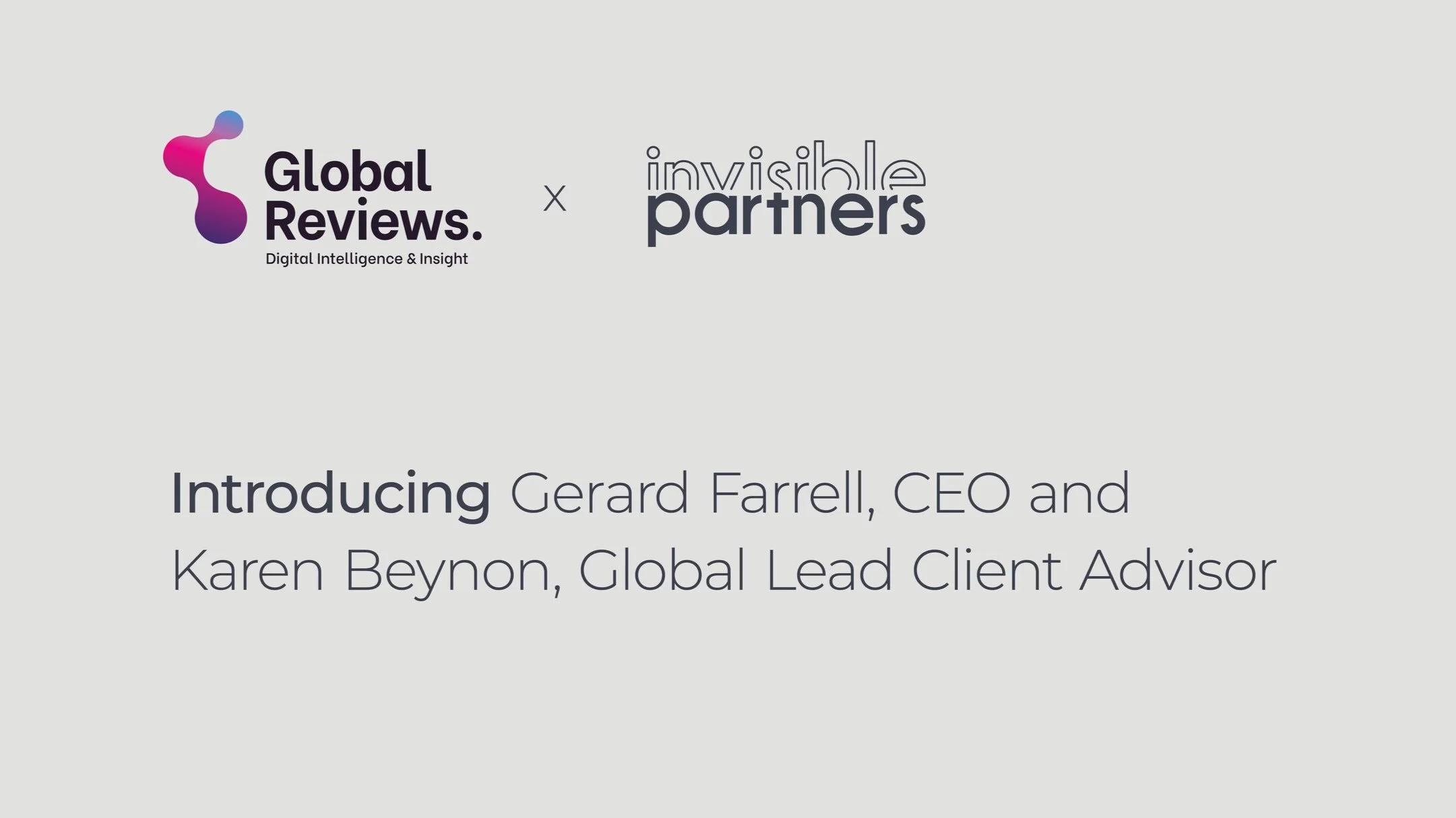 Interview with Gerard Farrell and Karen Beynon from Global Reviews