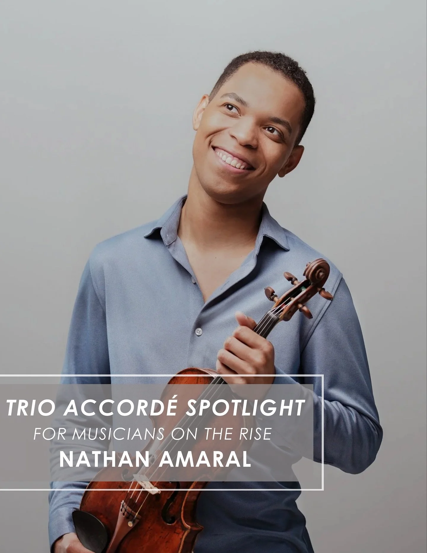 With Trio Accord&eacute;&rsquo;s debut performance at Merkin Hall just around the corner, we&rsquo;re excited to spotlight this trio&rsquo;s award-winning members! Today, meet violinist @nathan.amaral.violin 🎶

Amaral&mdash;winner of both the 2024 C