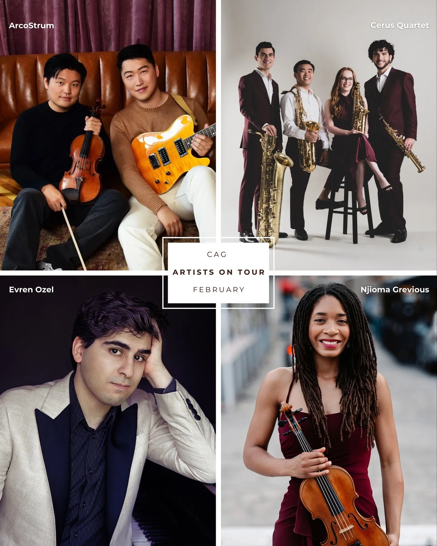 A new month is just around the corner, and so are your favorite CAG Artists! Swipe to find out where they'll be in February 🎶