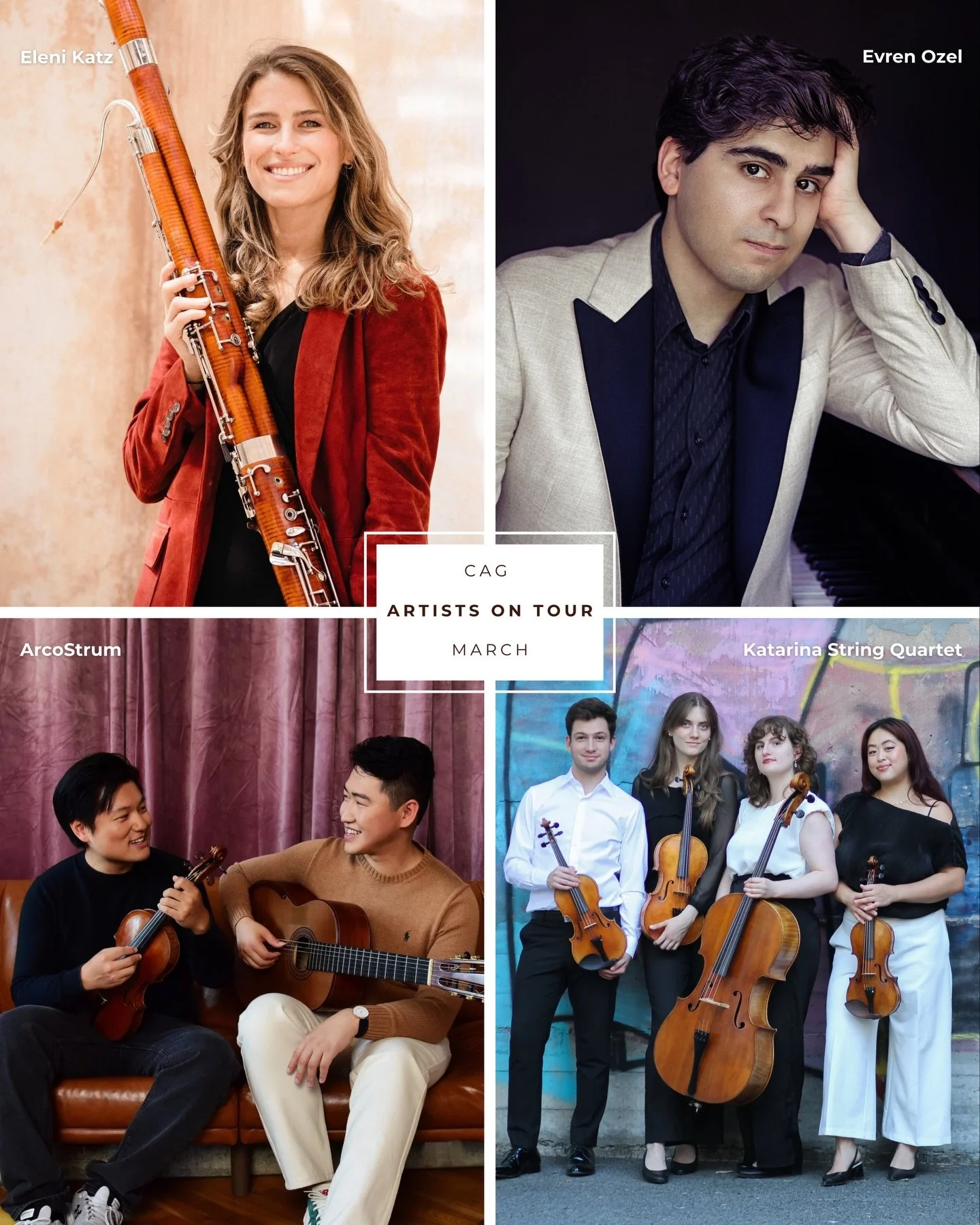 With March right around the corner, swipe through to see if one of our artists will be visiting a city near you 🎶 Visit our #linkinbio for more details and ticketing info!