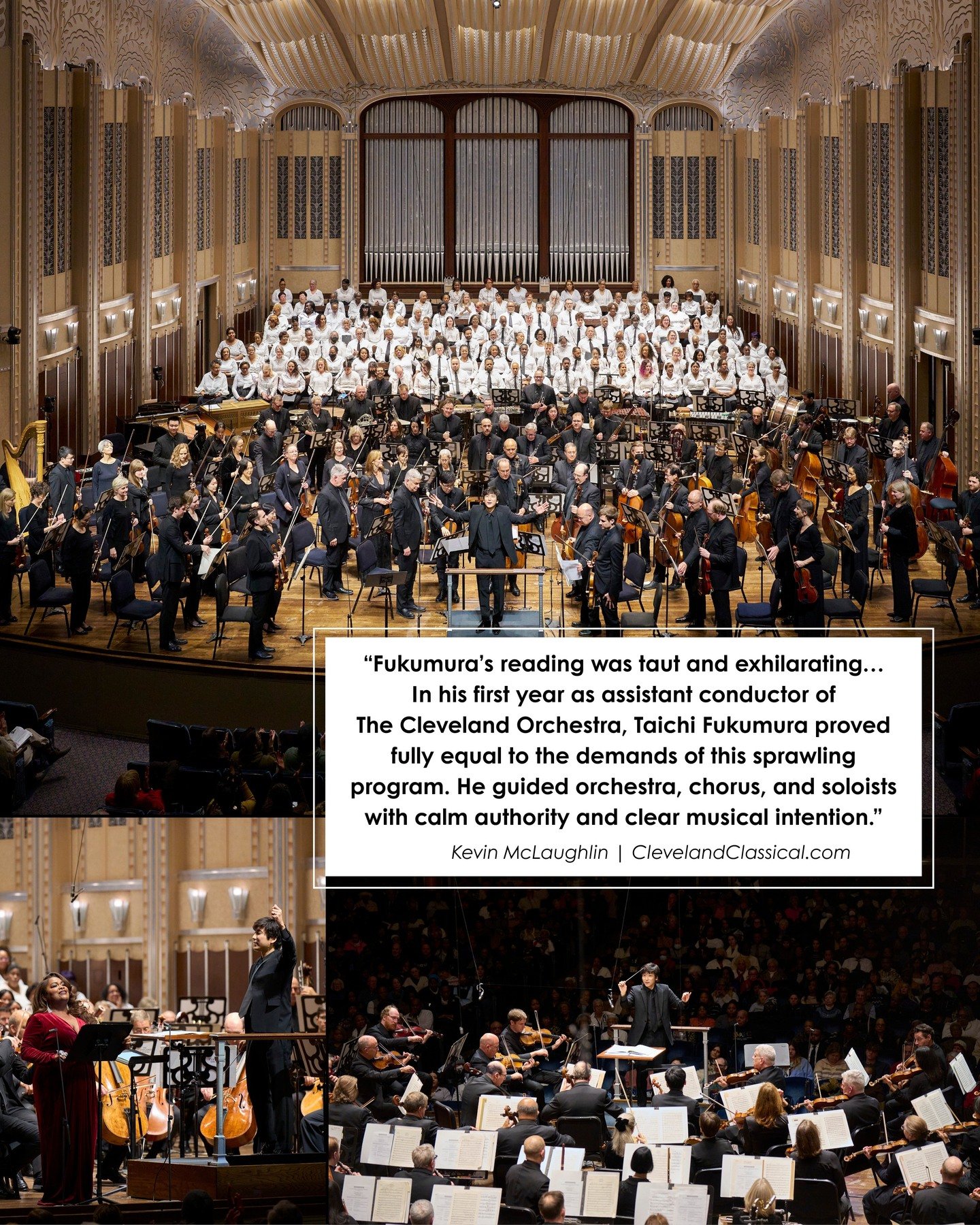 We're celebrating excellence today: Taichi Fukumura&rsquo;s recent performance with The Cleveland Orchestra was met with acclaim - &ldquo;taut and exhilarating&rdquo; with &ldquo;calm authority and clear musical intention.&rdquo; 

Drop the URL into 