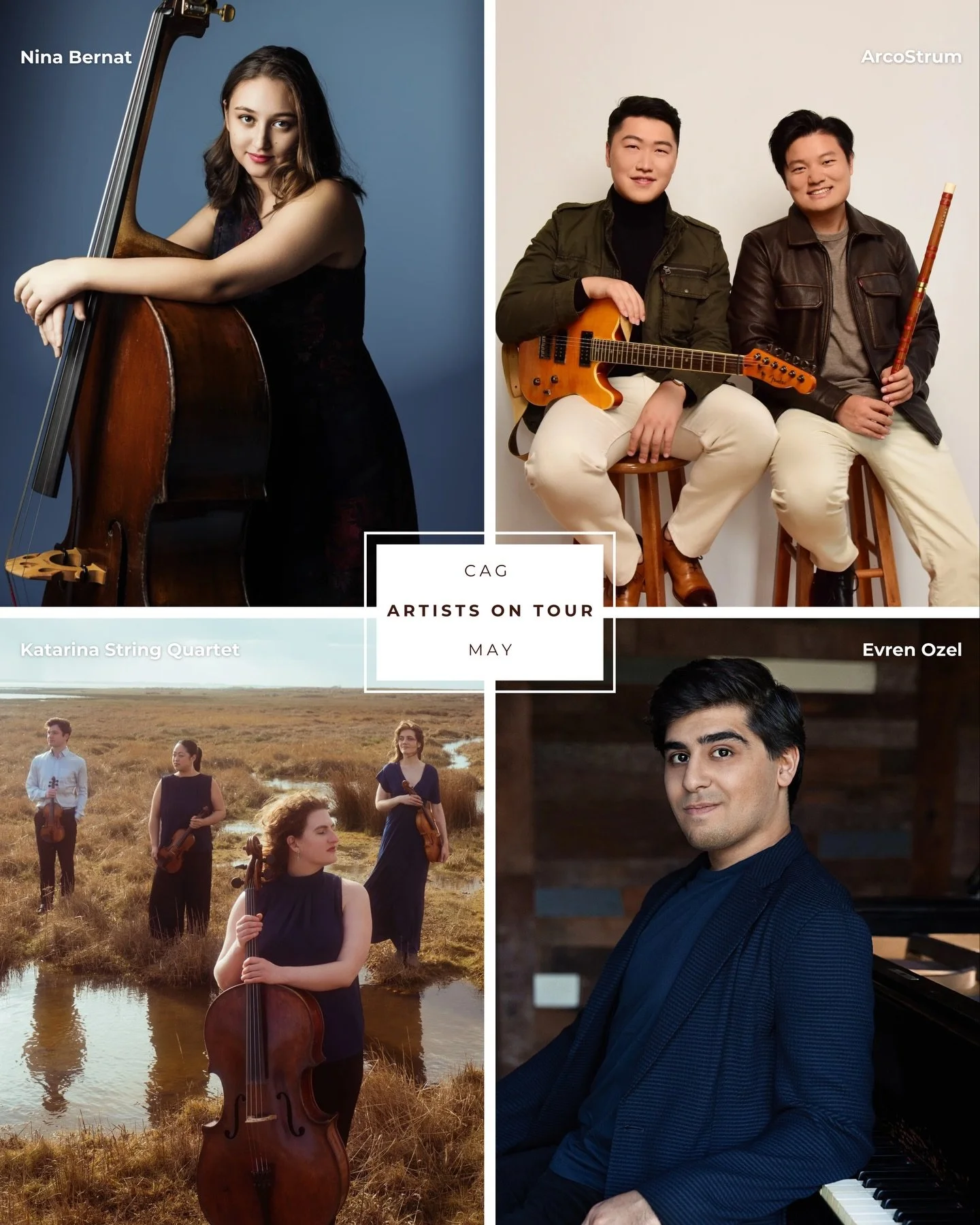 April showers bring musical May flowers 🎶🤩 

Discover where these fabulous CAG Artists will be next month. Visit our #linkinbio for more details and ticketing info online!