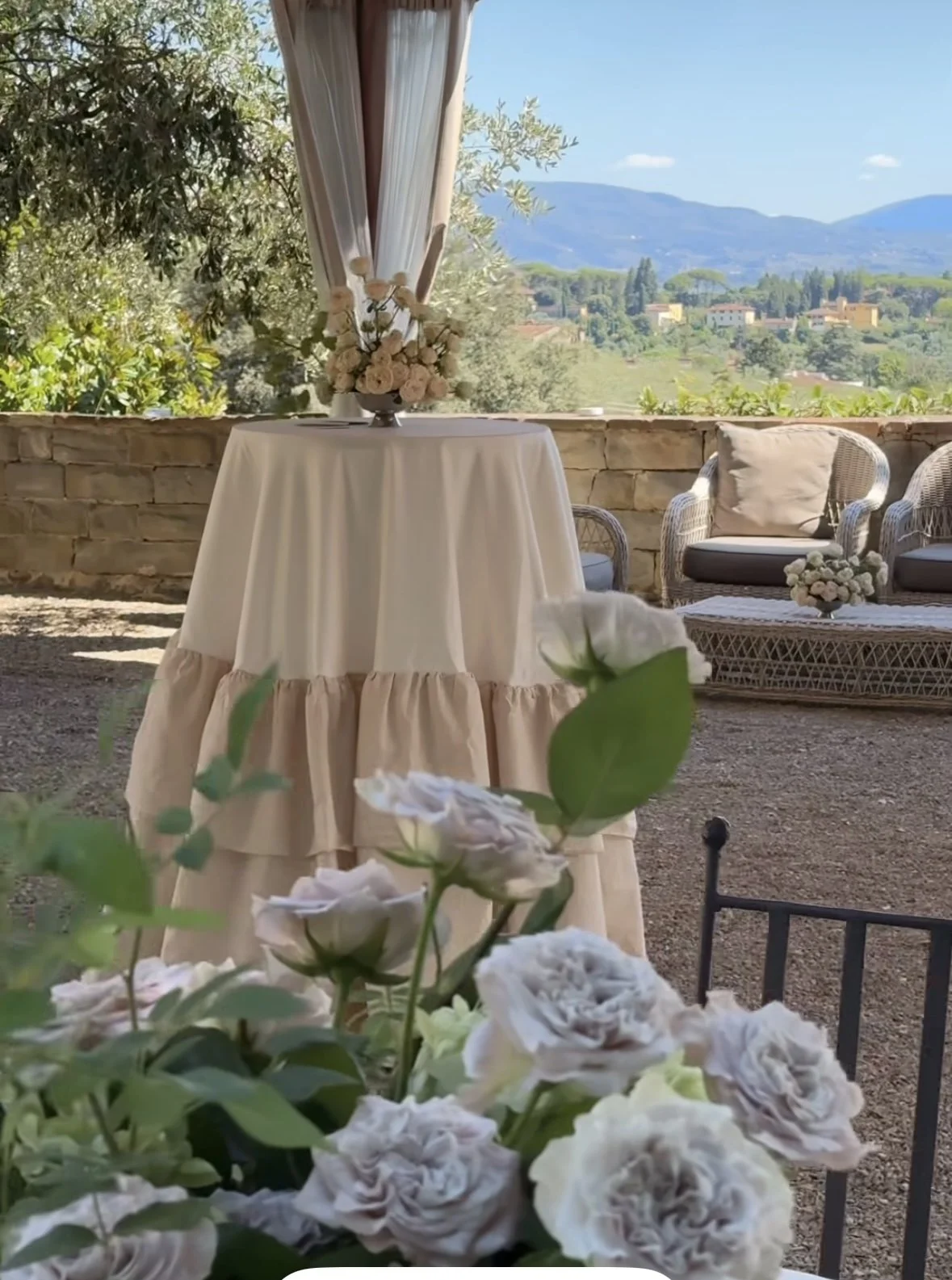 Duchess Satin with Pleated Skirt on Bar Table.jpg