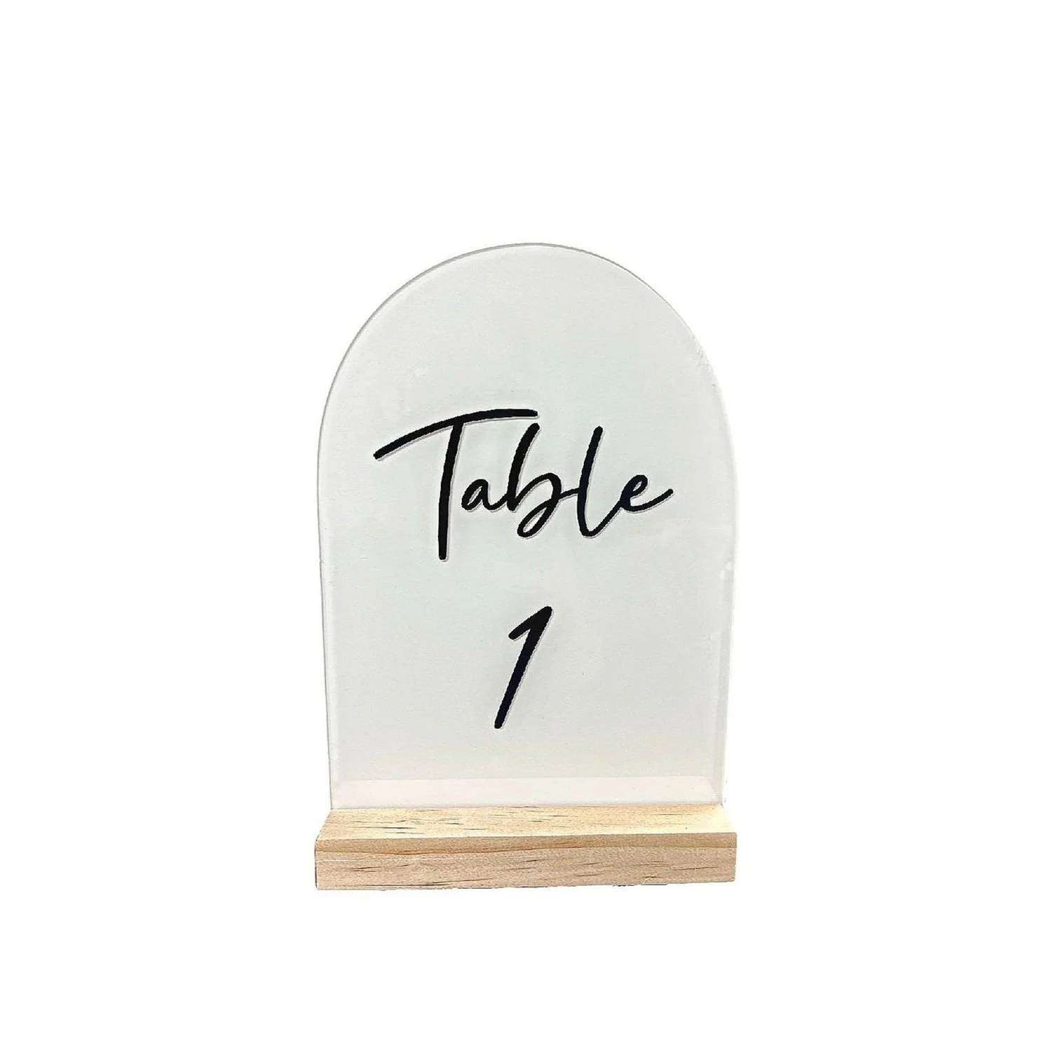 Table Numbers Acrylic 1 - 20