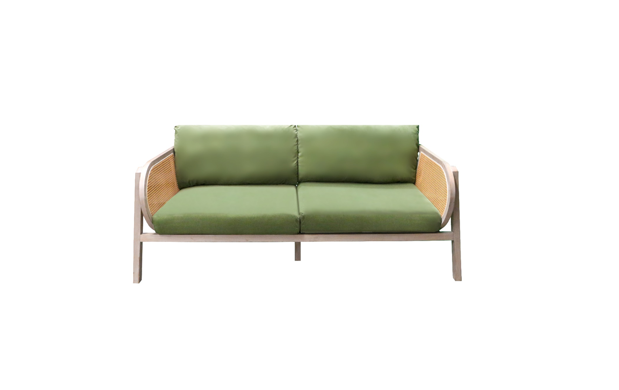 Luka 2.5 Seater Lounge Moss Green Velvet