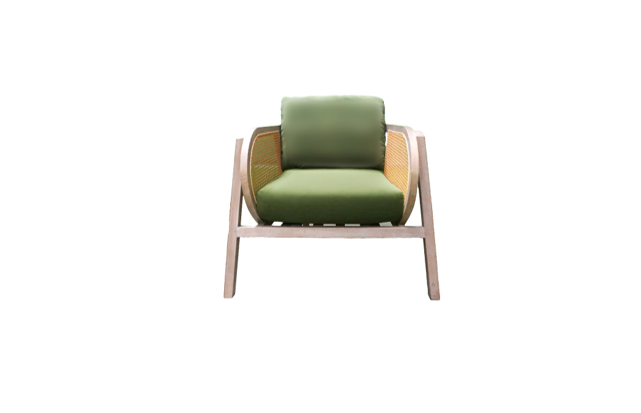 Luka Single Seater Lounge Moss Green Velvet