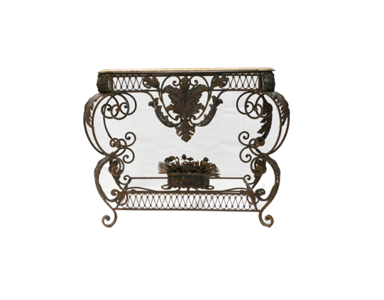 Console Table 4  with White Marble Top