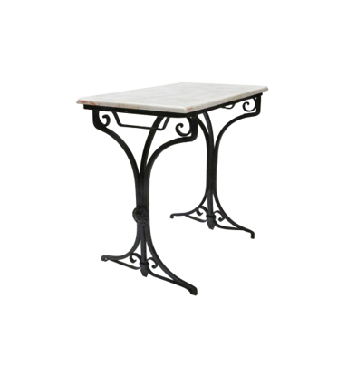 Console Table 5 with Rectangular Marble Top