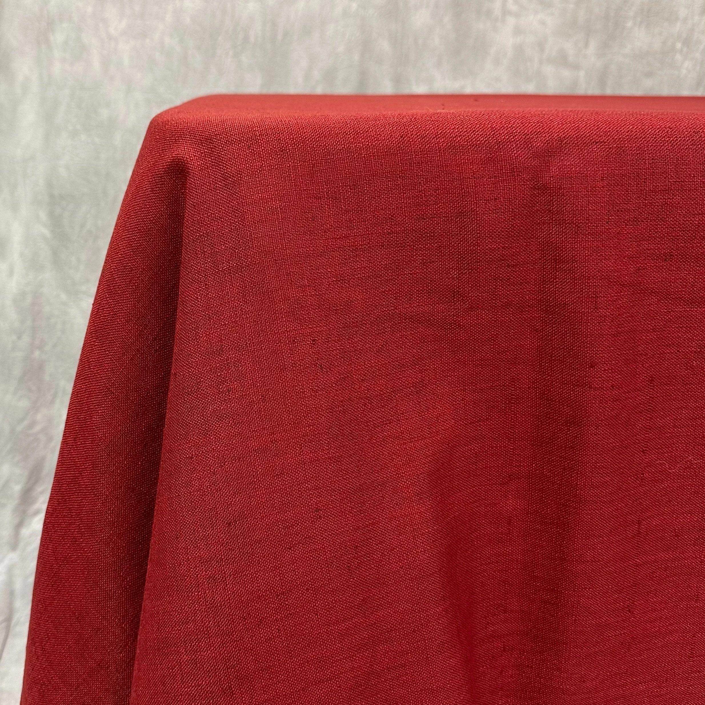 Ruby Linen Mix Tablecloth