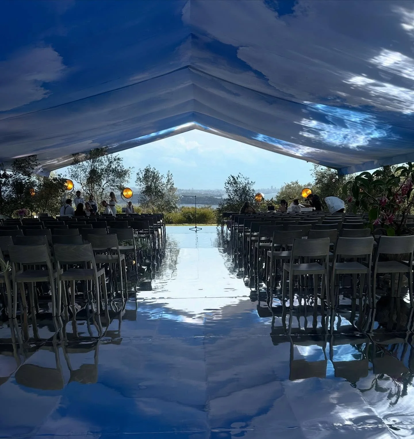 Reflecting in this beautiful wedding from last week.  @aftertherockweddings