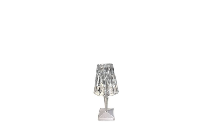 Battery Powered Table Lamp Clear