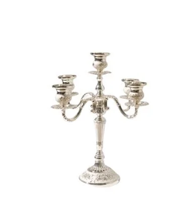 Silver Antique Candelabra - 5 Arm
