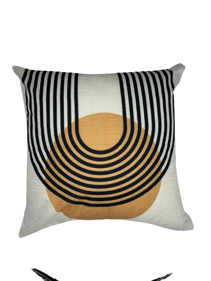 Orange 70's Print Cushions