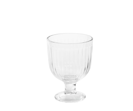 Ribbed Water Goblet
