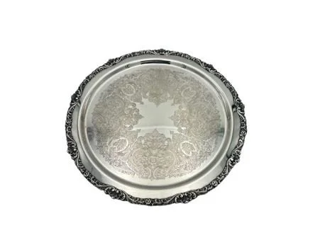 Round Silver Tray