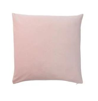 Pale Pink Velvet Cushion