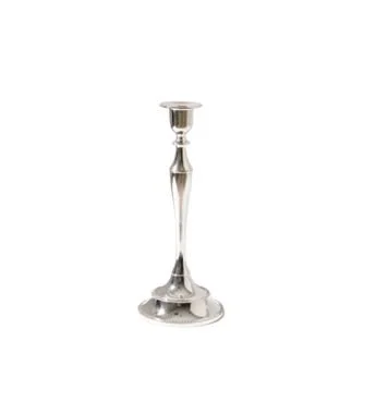 Silver Antique Candlestick - Medium