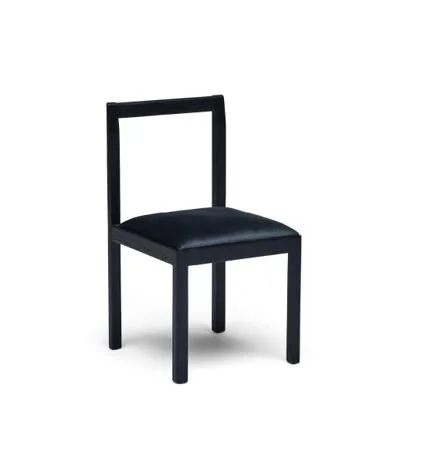 Subo Dining Chair with Black Velvet Seat