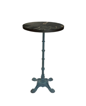 Paris Cocktail Table Zinc with Belvedere Honed Top w/ 32mm Bronze