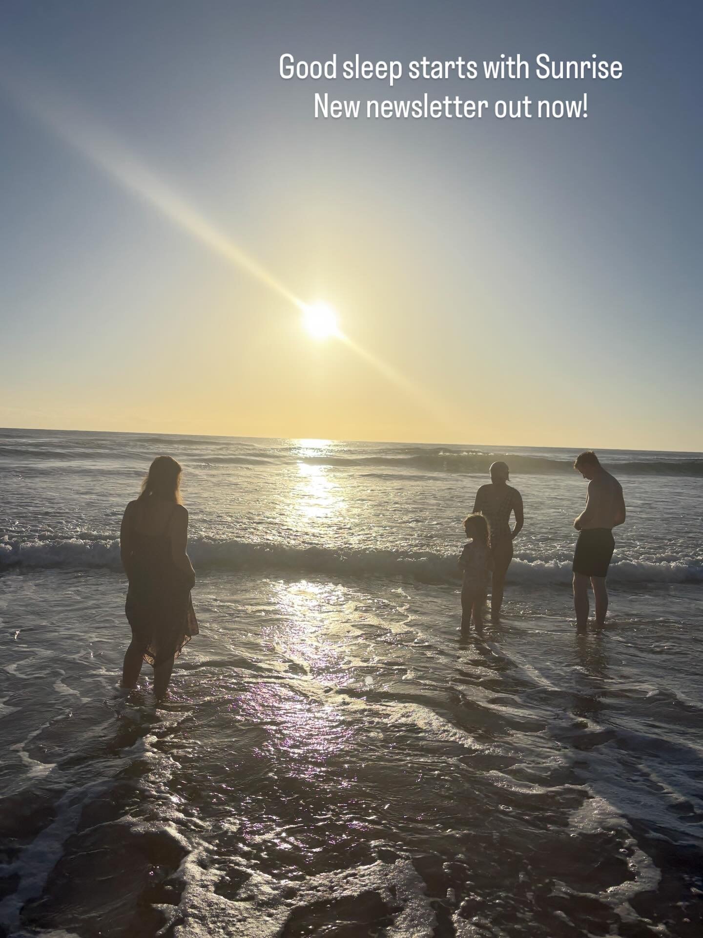 NEW NEWSLETTER - GOOD SLEEP STARTS AT SUNRISE ☀️

Good sleep doesn&rsquo;t begin at night.
 It begins with light, rhythm and how we move through the day.

In this month&rsquo;s newsletter, I explore why sleep is arguably the most important foundation