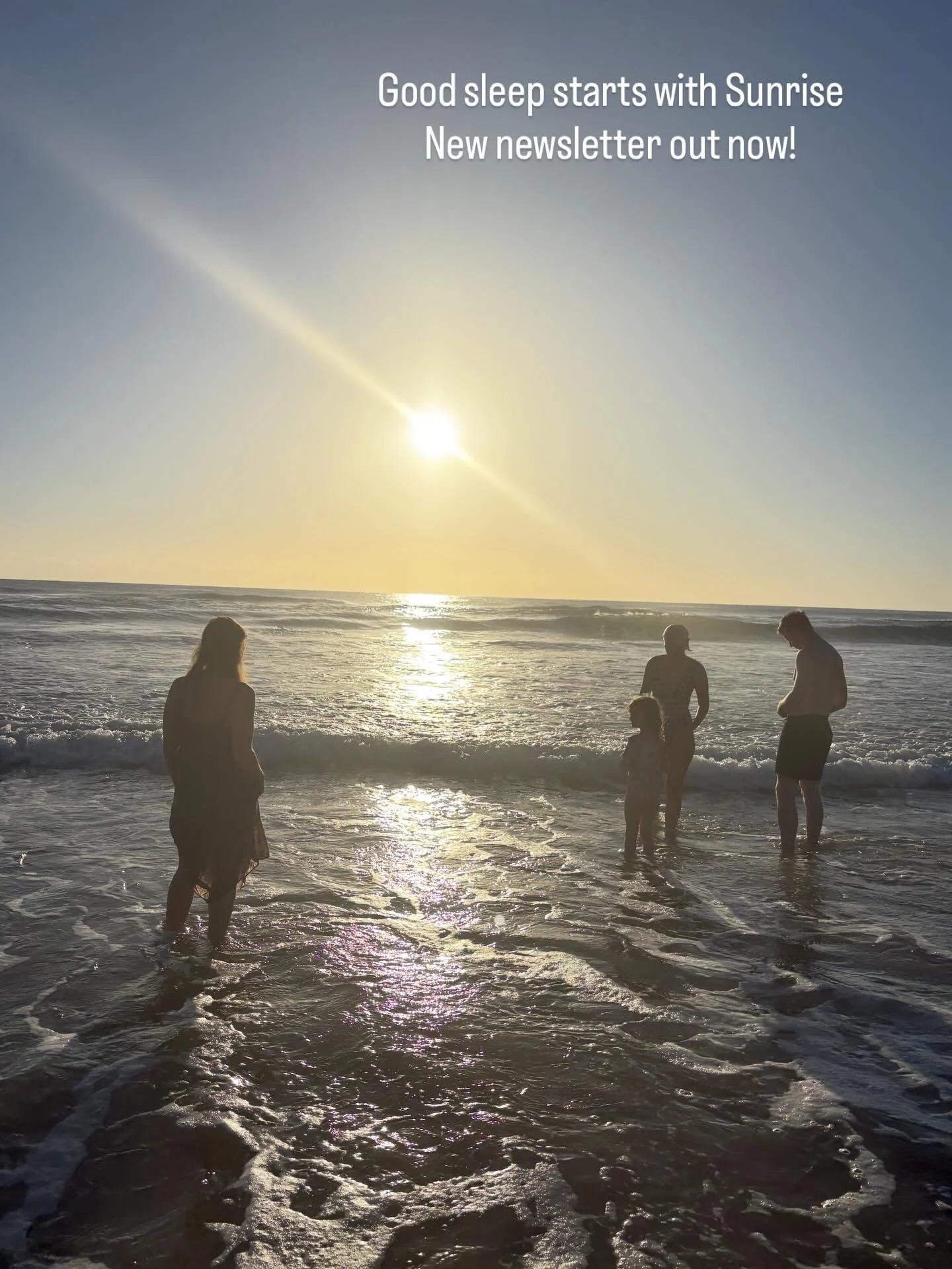 NEW NEWSLETTER - GOOD SLEEP STARTS AT SUNRISE ☀️

Good sleep doesn&rsquo;t begin at night.
 It begins with light, rhythm and how we move through the day.

In this month&rsquo;s newsletter, I explore why sleep is arguably the most important foundation