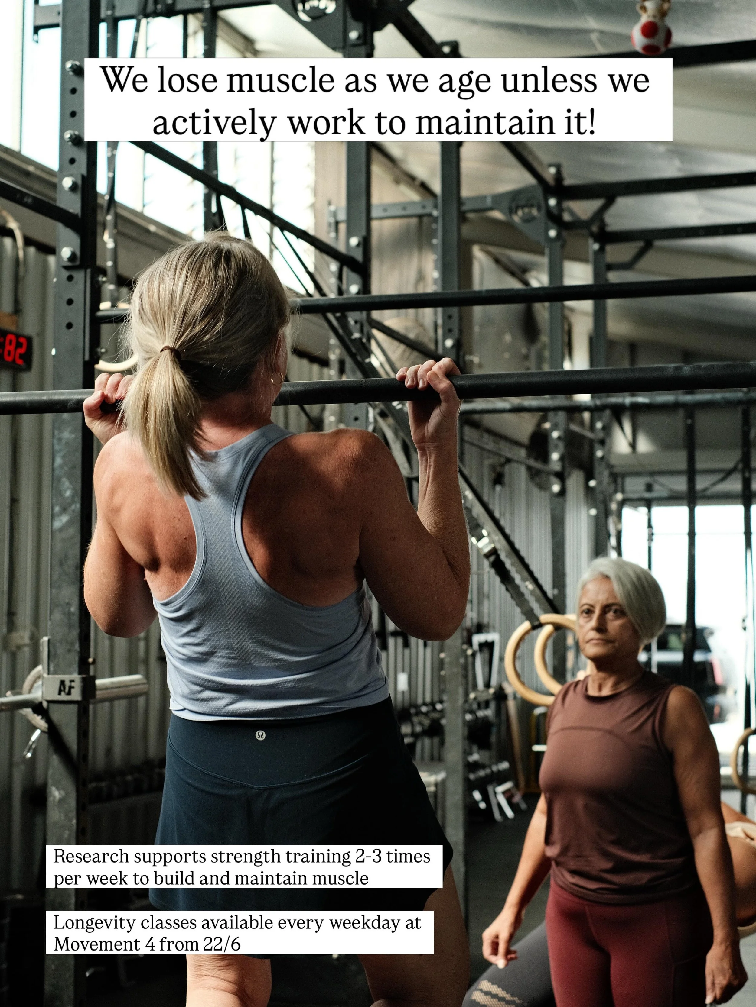 MUSCLE IS THE ORGAN OF LONGEVITY

One of the most important things we can do for our future health is maintain our muscle.

From around our 30&rsquo;s, we gradually begin to lose muscle mass and strength, with that decline accelerating later in life 