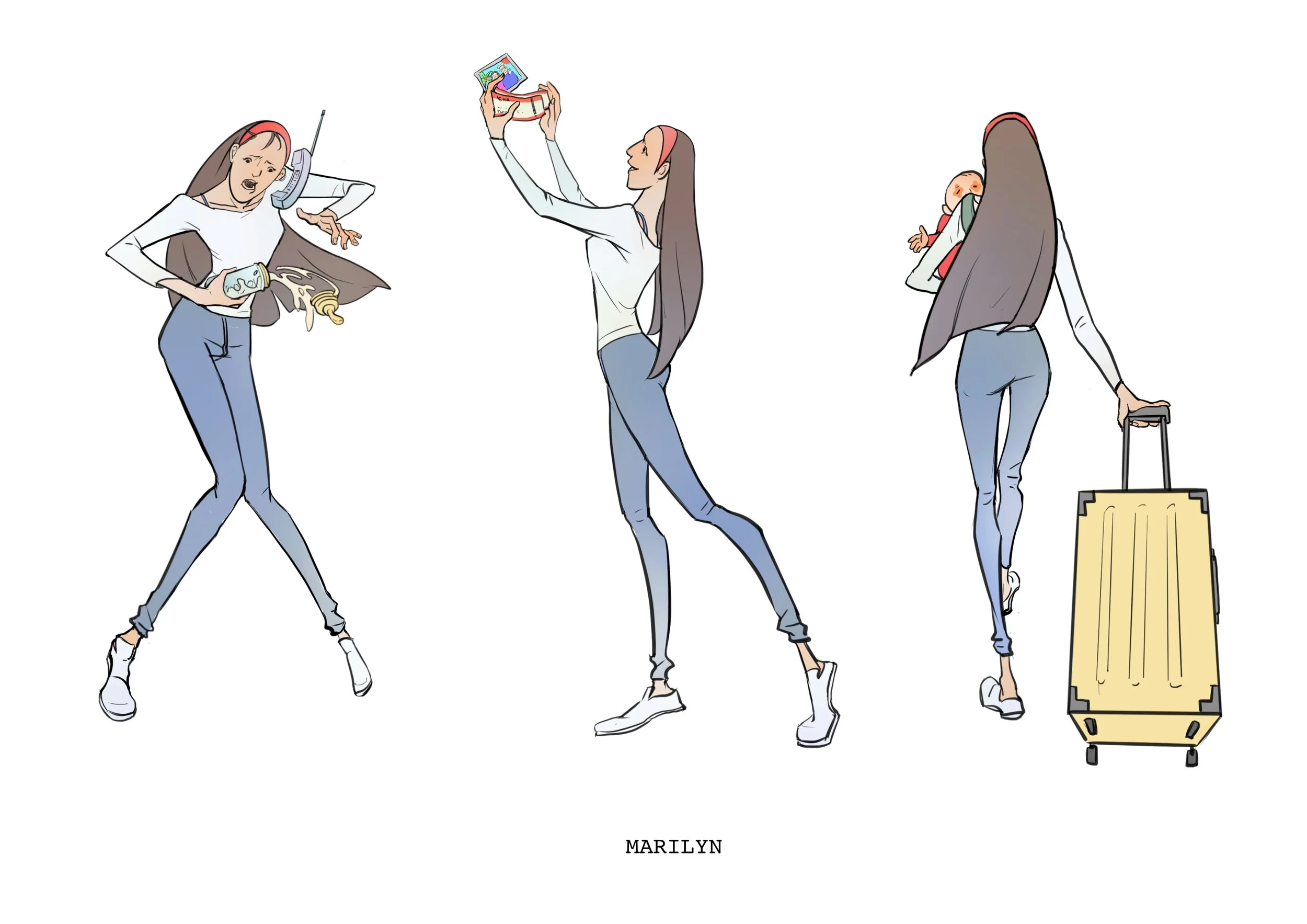 Main Character Design - Marilyn