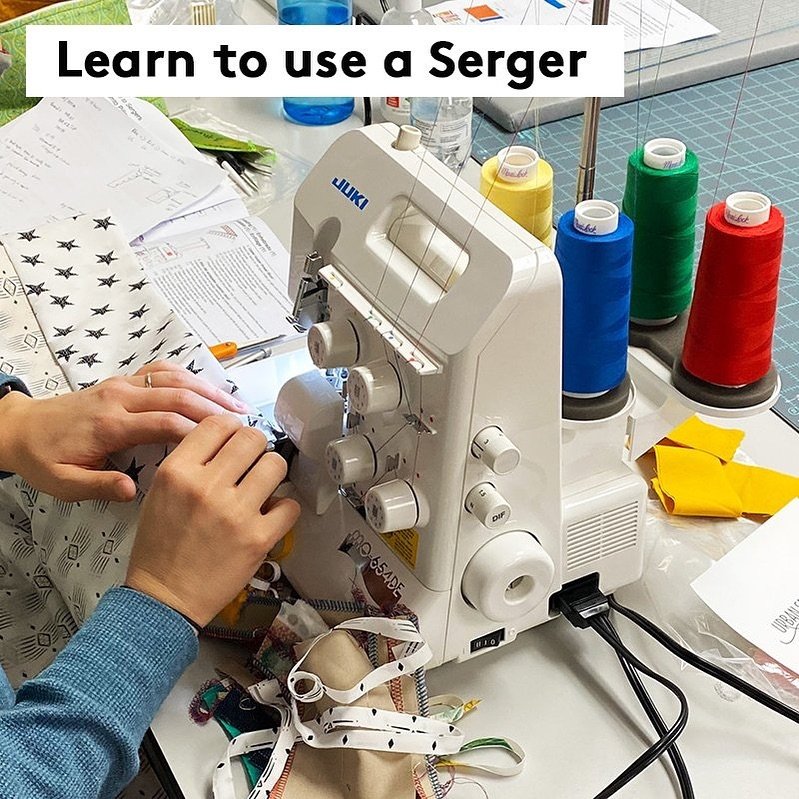 Join us SUNDAY 5/5 for LEARN TO USE A SERGER from 1-3pm! Sign up at remainderspas.org, link in bio.
This very small class is for those who have never used a serger (overlock) sewing machine. We cover the threading of the machine and what the machine 