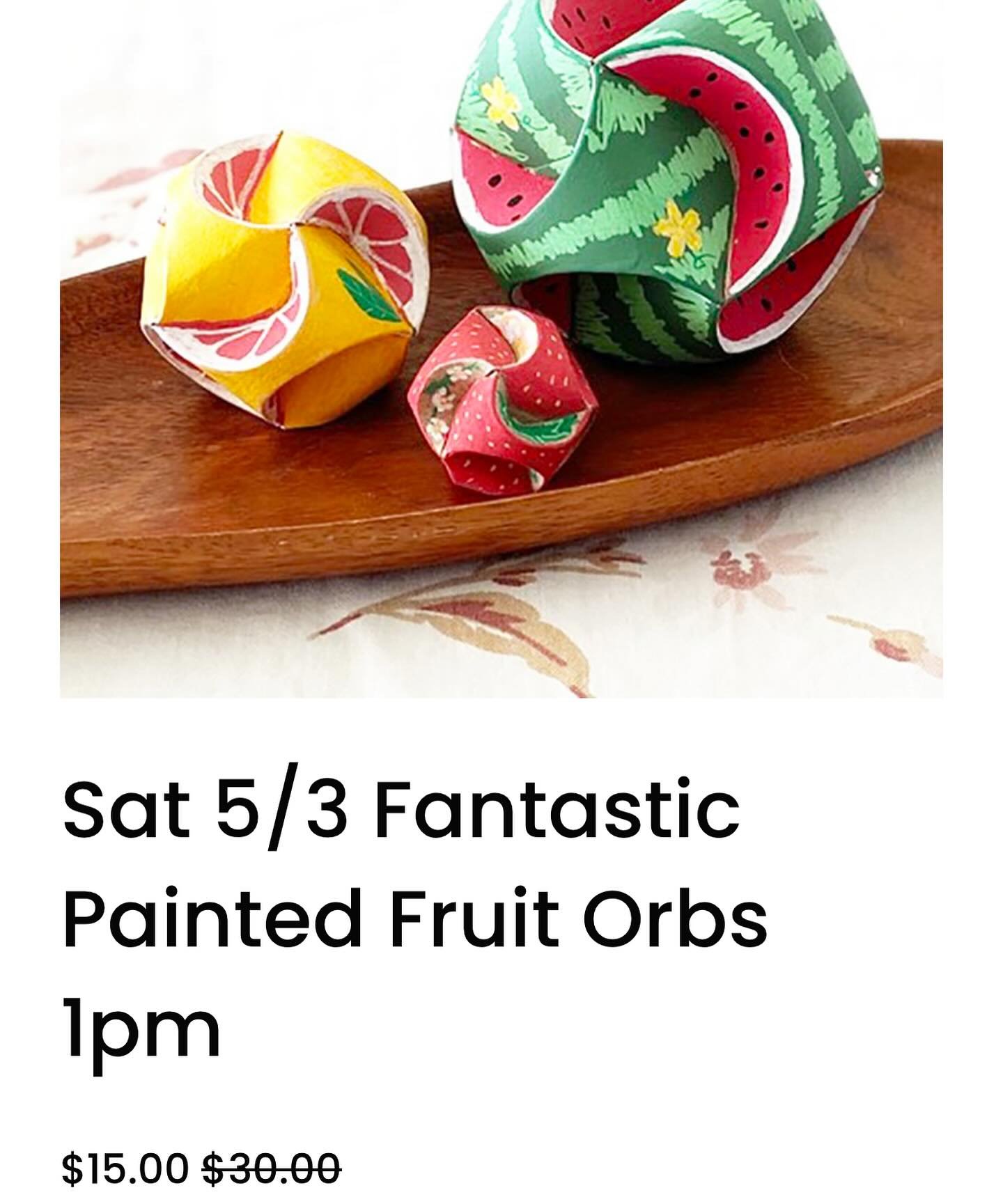 Make a super cool orb out of a cereal box with Jenny this Saturday at 1pm
ON SALE NOW for $15
Signup in bio and on the website