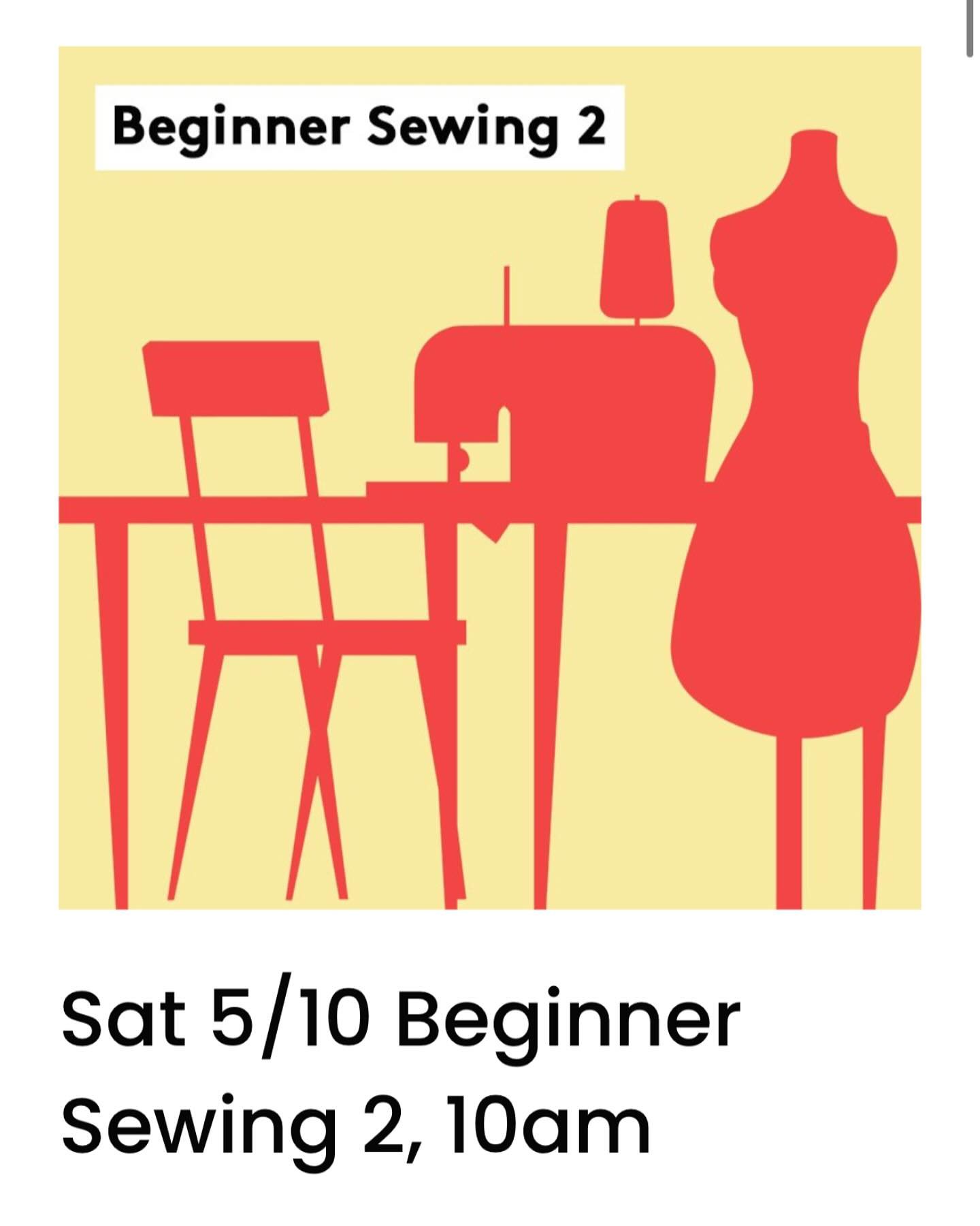 Several open spaces in our Beginner Sewing 2 class this Saturday morning taught by the amazing @millard.denise
Come join us!