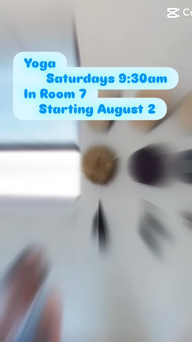 Yoga starting August 2nd at 9:30am in Room 7 behind Remainders
$20 sign up in bio & website