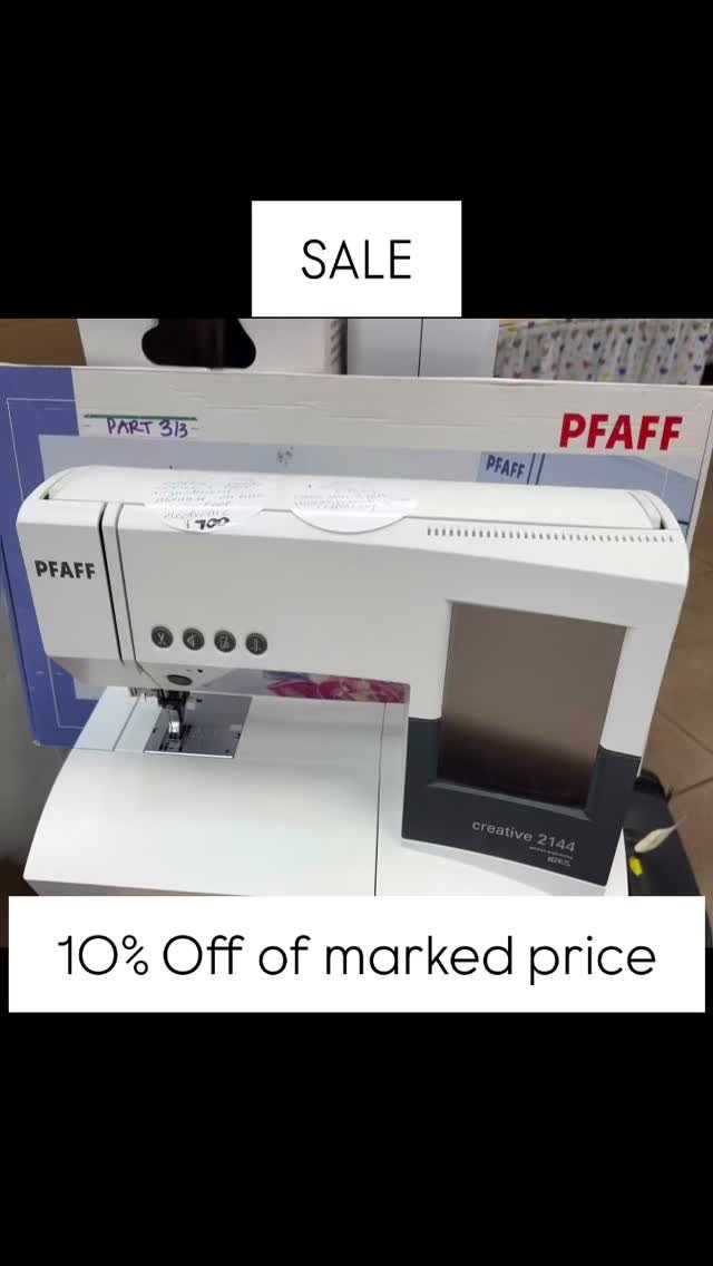 Sewing machines for all levels of sewists! Now 10% off of the marked price. #sewingmachines #pfaff #bernina #remainderscreativereuse #embroidery machine