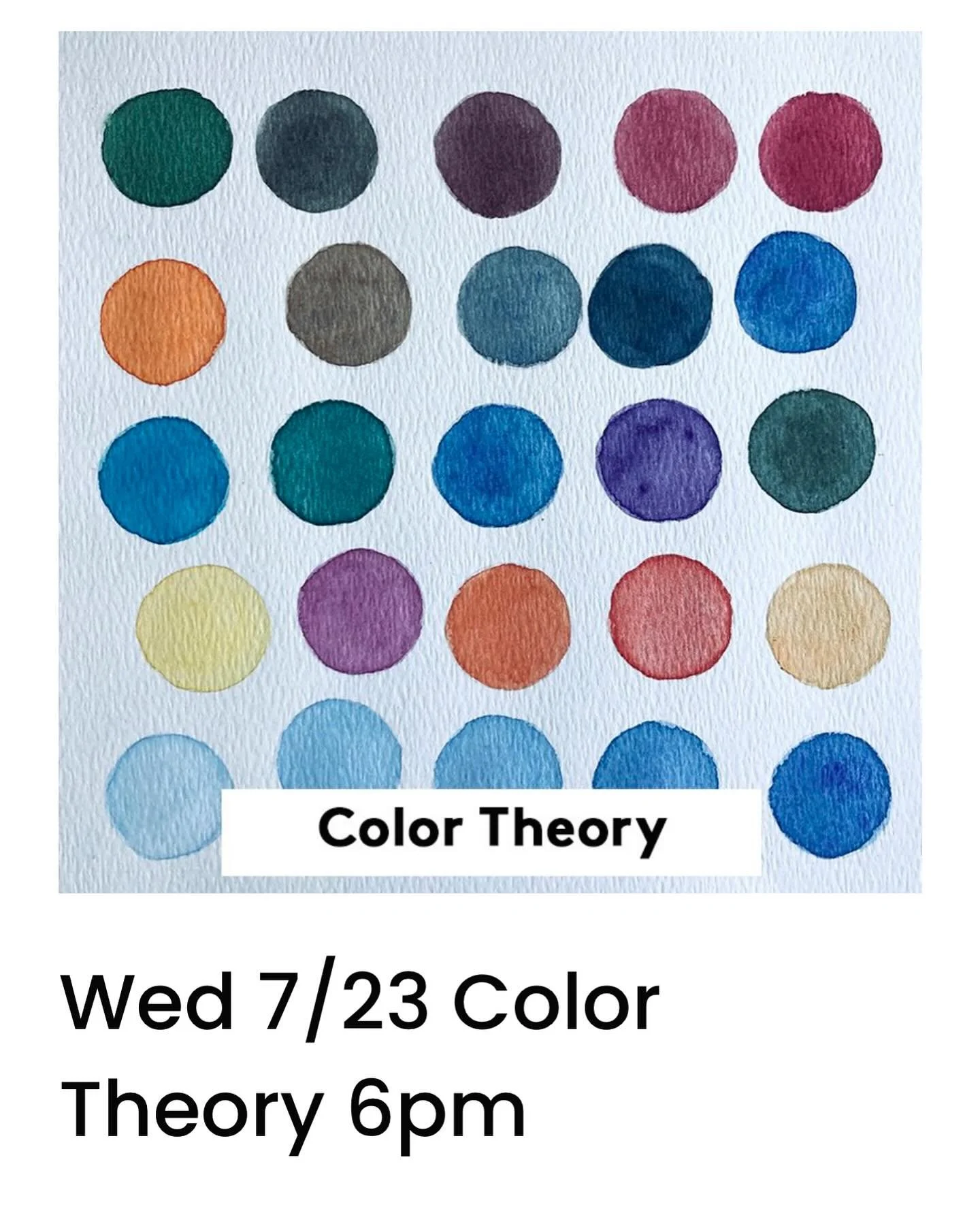 Join @akinacox for Color Theory upstairs in The Creative Space on July 23rd at 6pm
Sign up on our website or at the link in bio