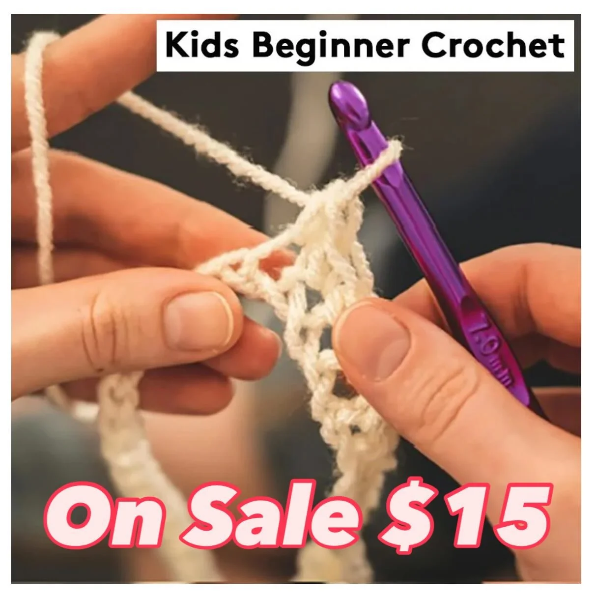 Join @lilshiznits for Kids Beginner Crochet this week! 
Ages 8-15

On sale now for $15, sign up on the website or at the link in bio